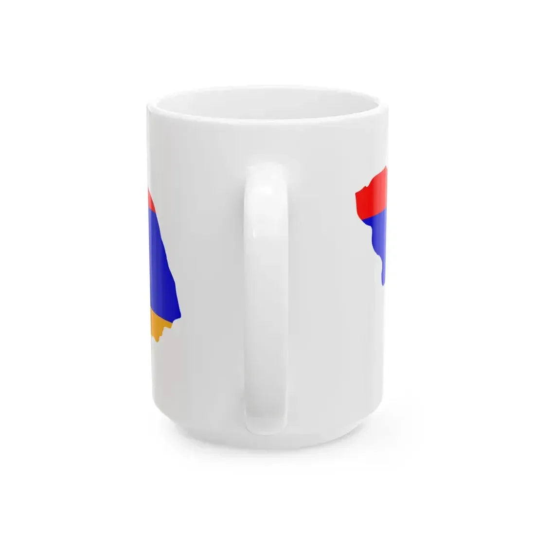 Flag-map of Greater Armenia (Armenia) White Coffee Mug - Go Mug Yourself