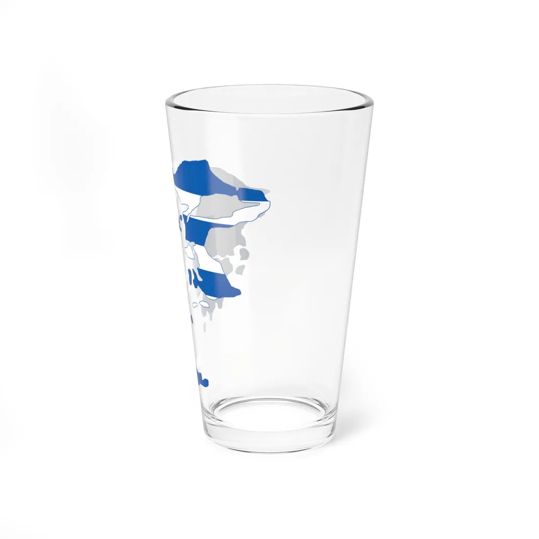 Flag-map of Greater Greece Megali Idea (Greece) Pint Glass 16oz - Go Mug Yourself
