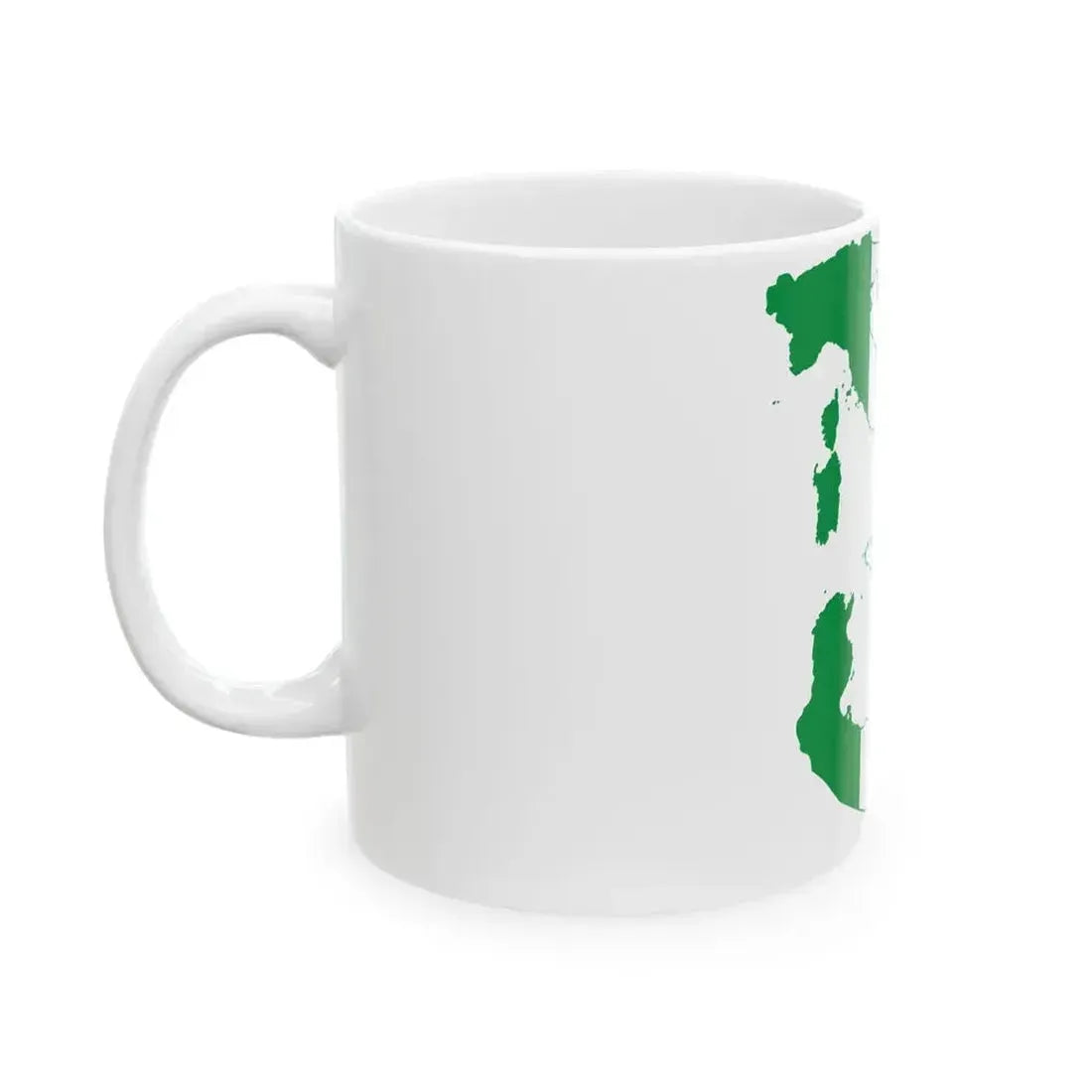 Flag map of Greater Italy (Italy) White Coffee Mug - Go Mug Yourself