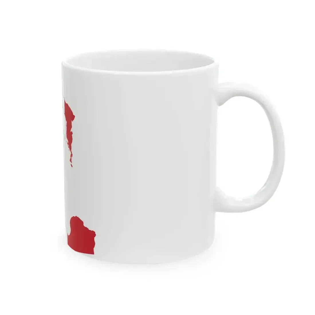 Flag map of Greater Italy (Italy) White Coffee Mug - Go Mug Yourself