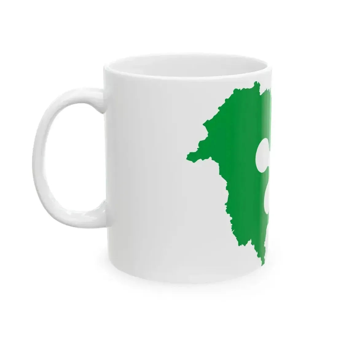 Flag map of Greater Lombardy (Italy) White Coffee Mug - Go Mug Yourself