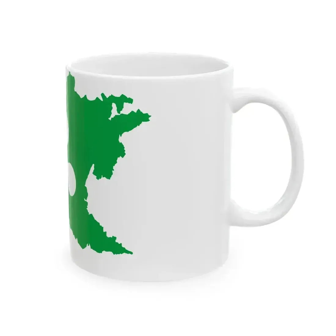 Flag map of Greater Lombardy (Italy) White Coffee Mug - Go Mug Yourself