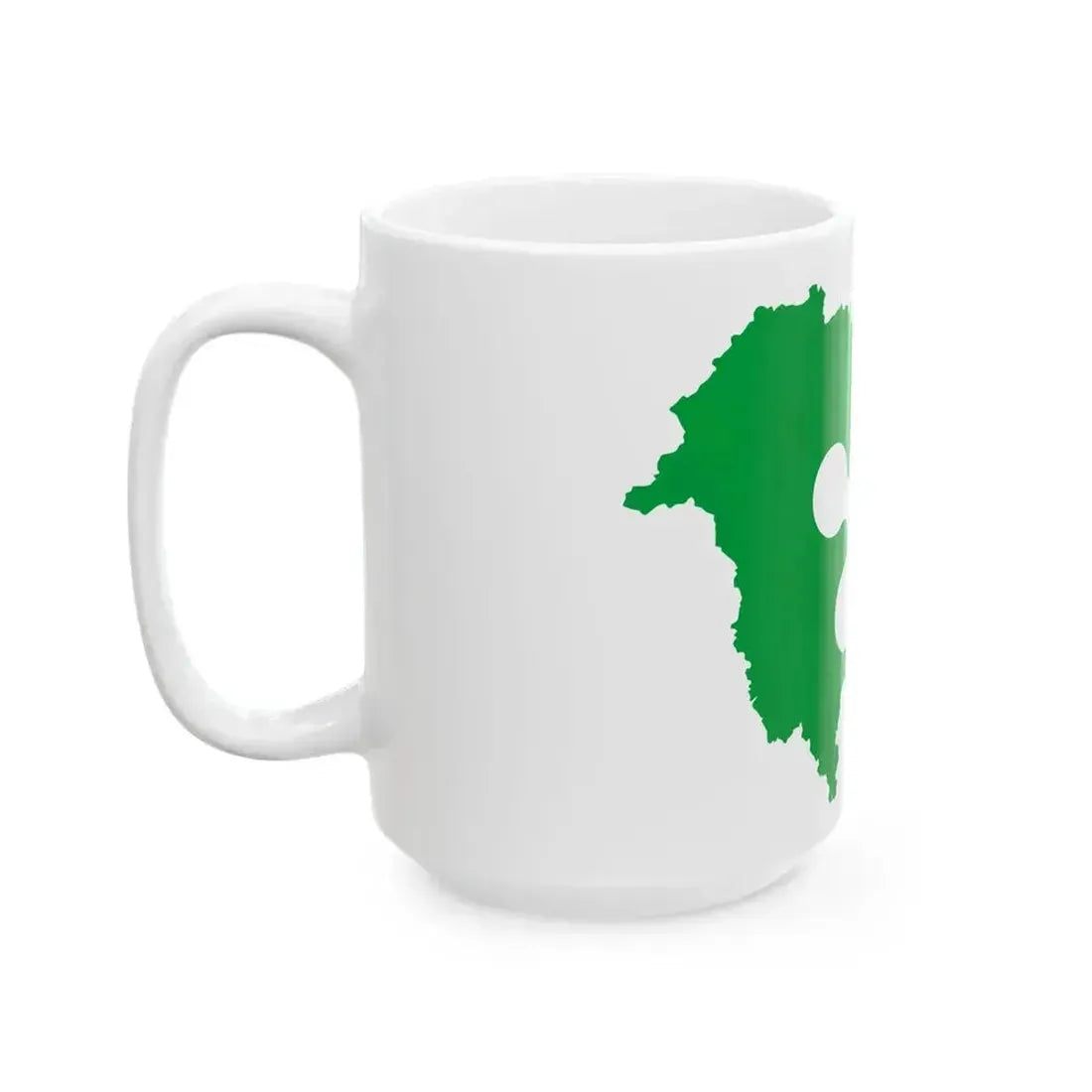 Flag map of Greater Lombardy (Italy) White Coffee Mug - Go Mug Yourself