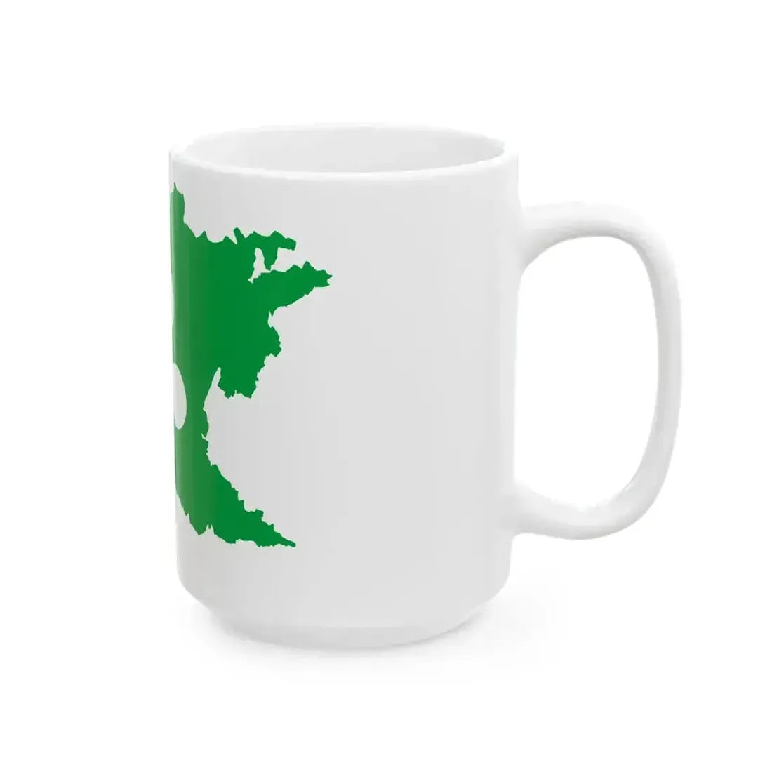 Flag map of Greater Lombardy (Italy) White Coffee Mug - Go Mug Yourself