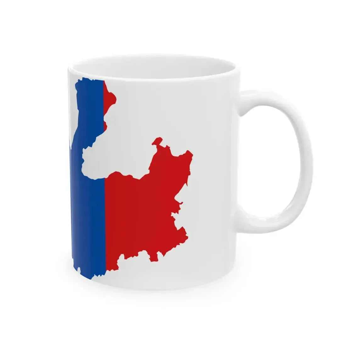 Flag-map of Greater Mongolia (Mongolia) White Coffee Mug - Go Mug Yourself