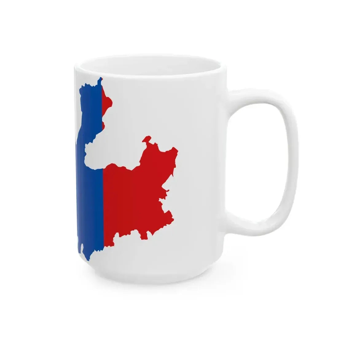 Flag-map of Greater Mongolia (Mongolia) White Coffee Mug - Go Mug Yourself
