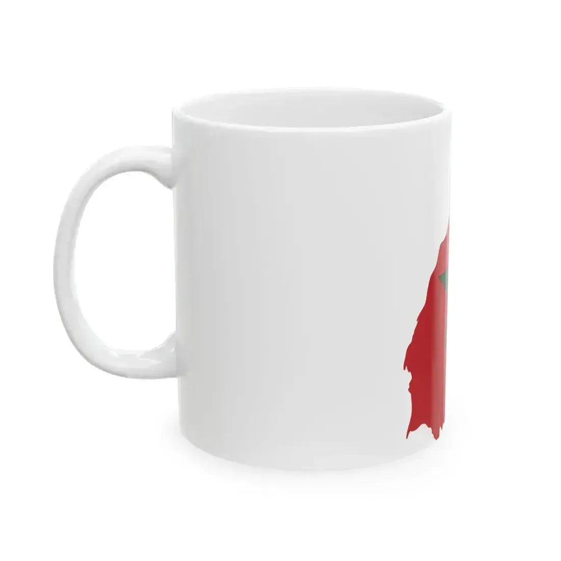 Flag map of Greater Morocco (Morocco) White Coffee Mug - Go Mug Yourself