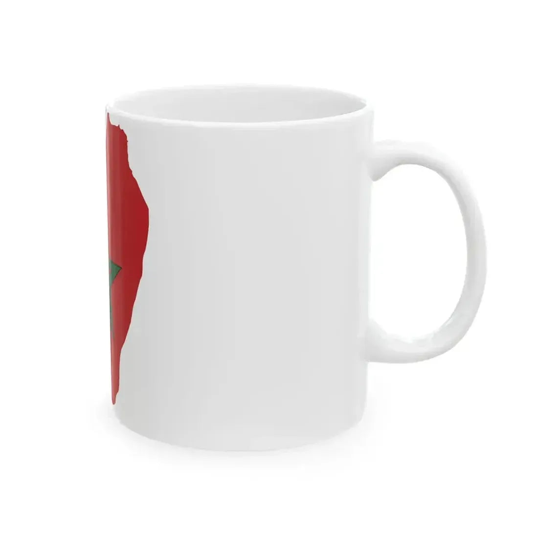 Flag map of Greater Morocco (Morocco) White Coffee Mug - Go Mug Yourself