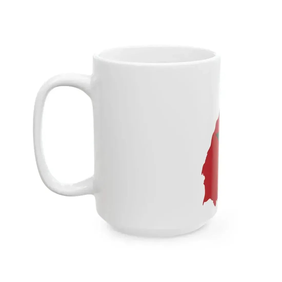 Flag map of Greater Morocco (Morocco) White Coffee Mug - Go Mug Yourself