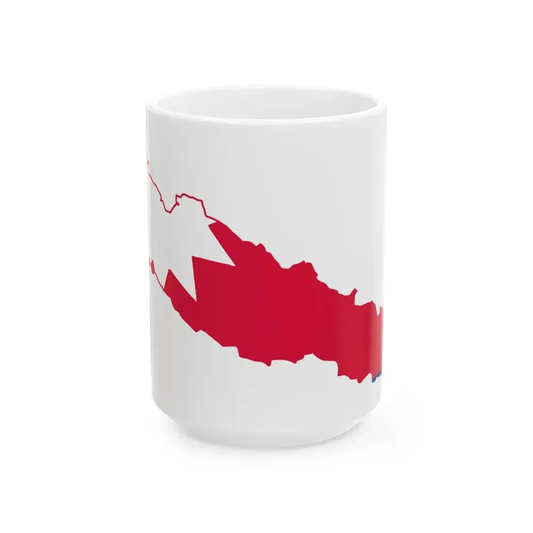 Flag-map of Greater Nepal (Nepal) White Coffee Mug 15oz - Go Mug Yourself
