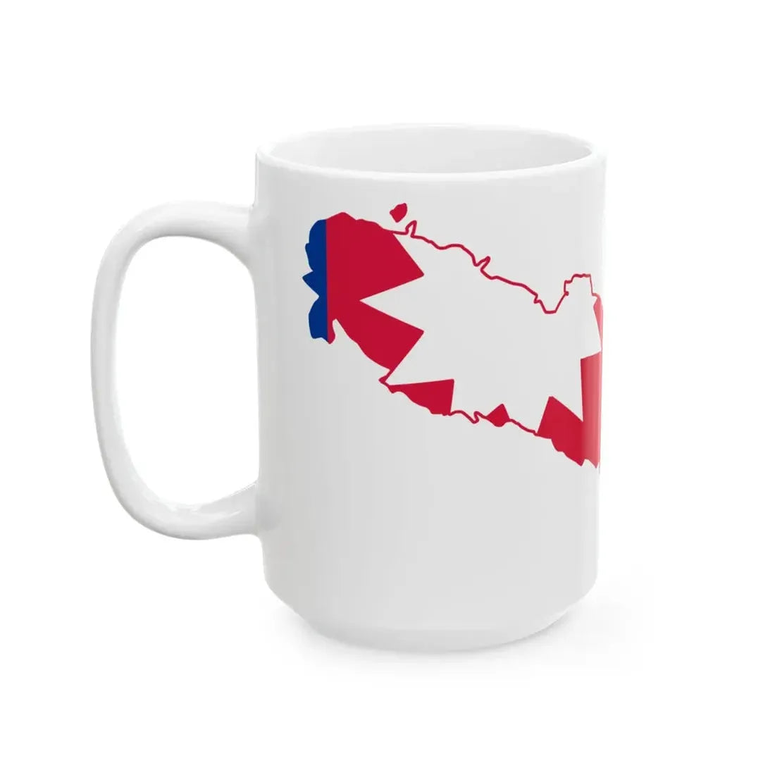 Flag-map of Greater Nepal (Nepal) White Coffee Mug - Go Mug Yourself
