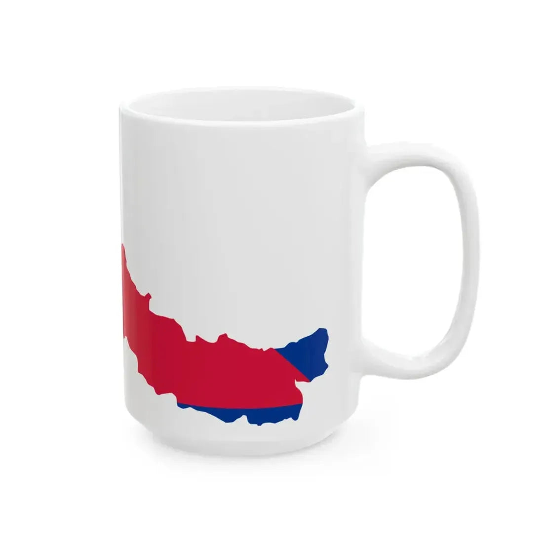 Flag-map of Greater Nepal (Nepal) White Coffee Mug - Go Mug Yourself