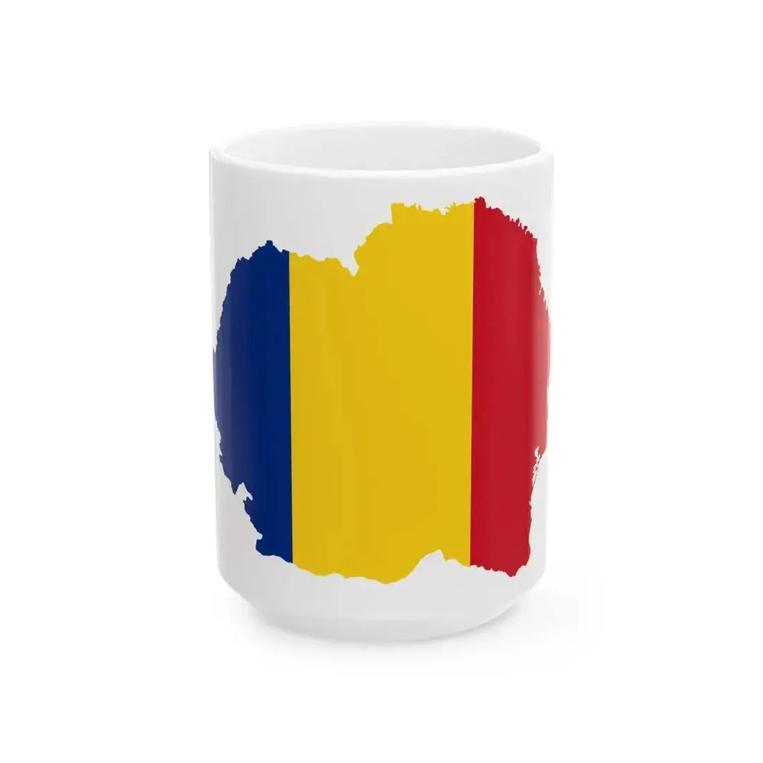 Flag map of Greater Romania (Oman) White Coffee Mug 15oz - Go Mug Yourself