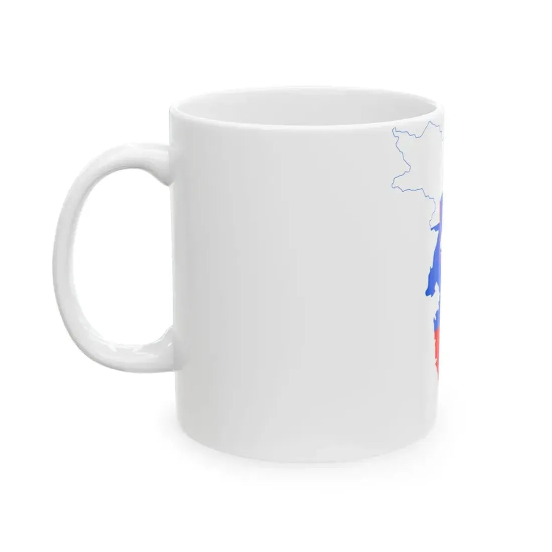 Flag-map of Greater Slovenia (Slovenia) White Coffee Mug - Go Mug Yourself