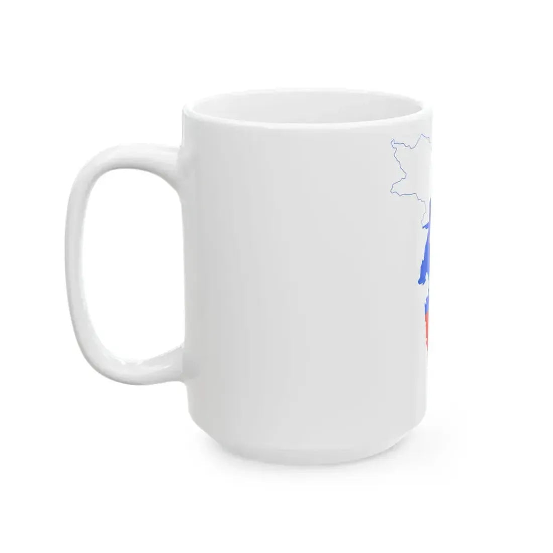 Flag-map of Greater Slovenia (Slovenia) White Coffee Mug - Go Mug Yourself