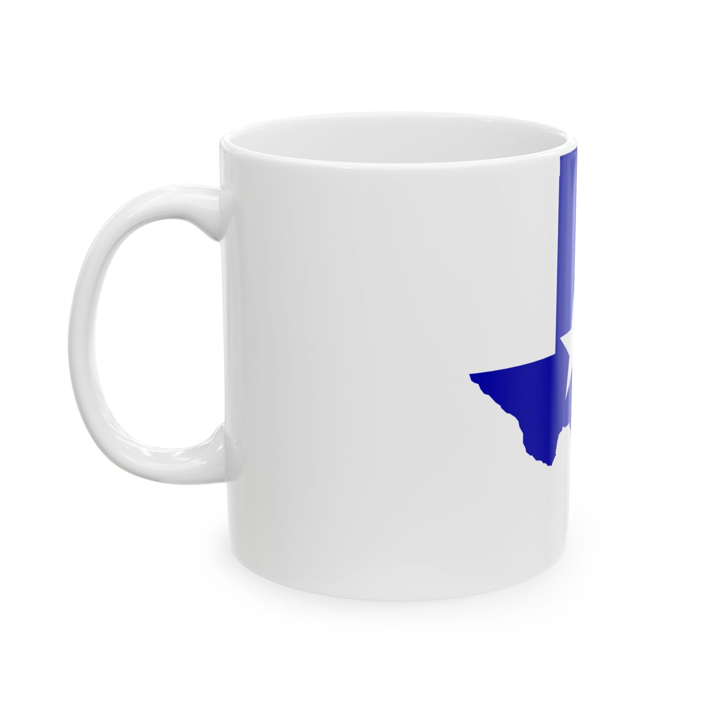 Flag Map of Greater Texas (United States) White Coffee Mug-Go Mug Yourself