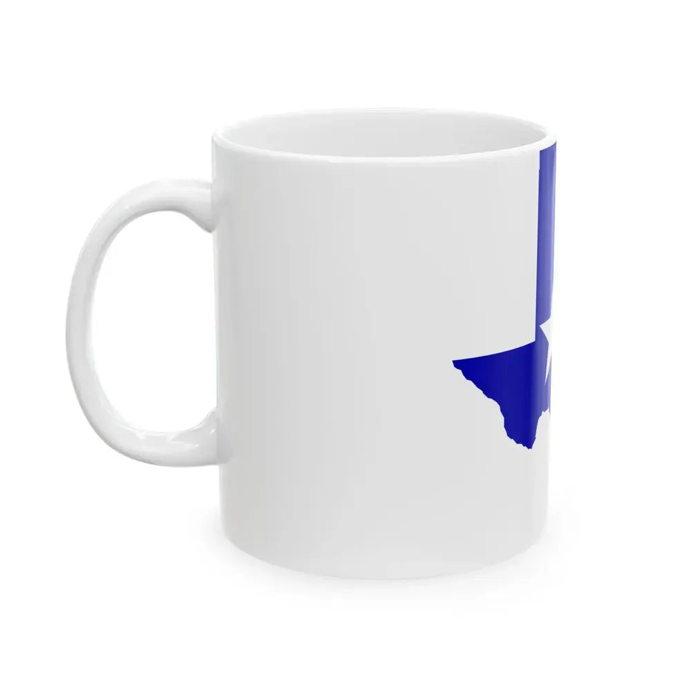 Flag Map of Greater Texas (United States) White Coffee Mug - Go Mug Yourself