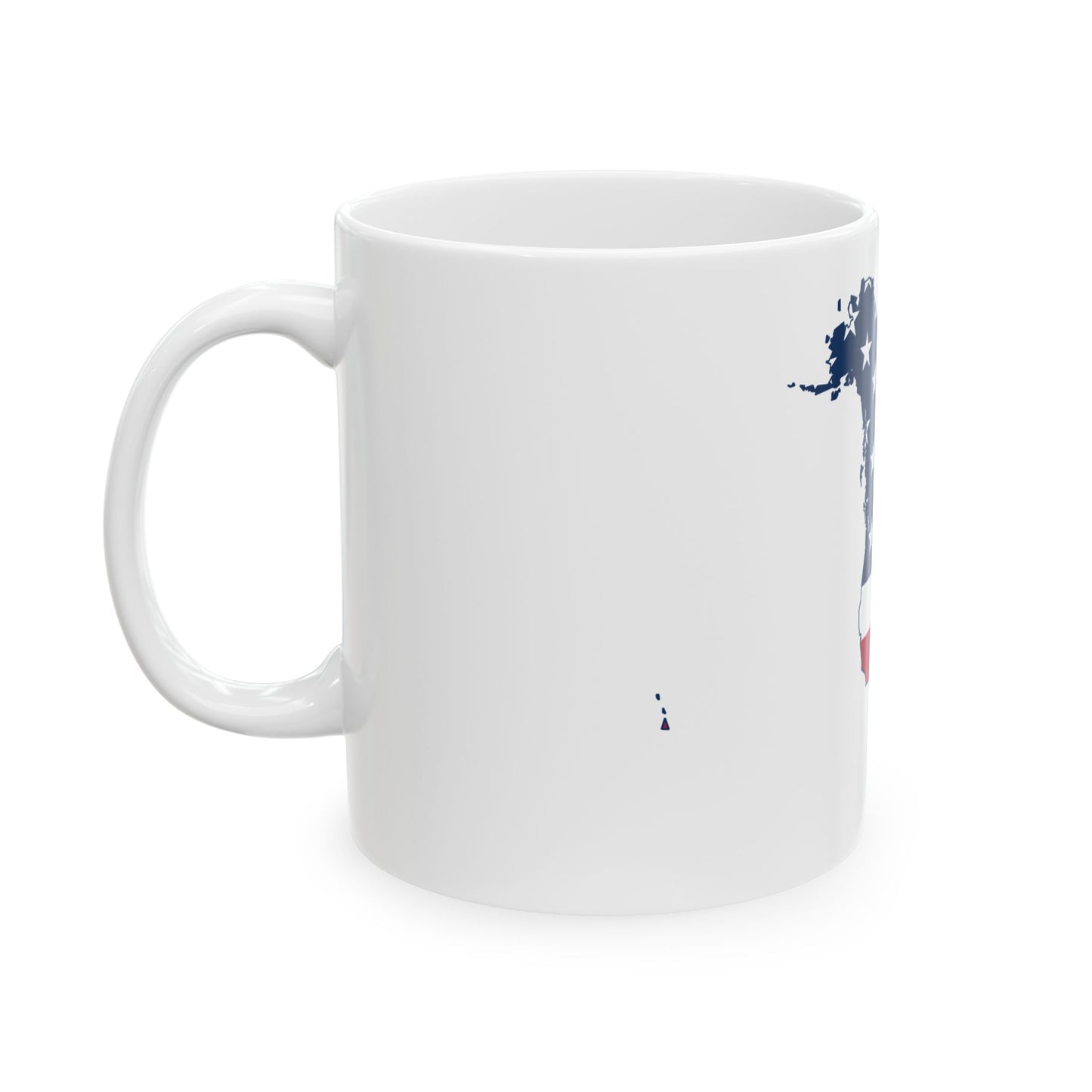 Flag map of Greater Trump United States (Canada) White Coffee Mug-Go Mug Yourself