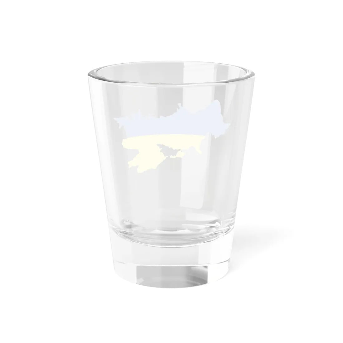 Flag-map of Greater Ukraine (Ukraine) Shot Glass 1.5oz - Go Mug Yourself