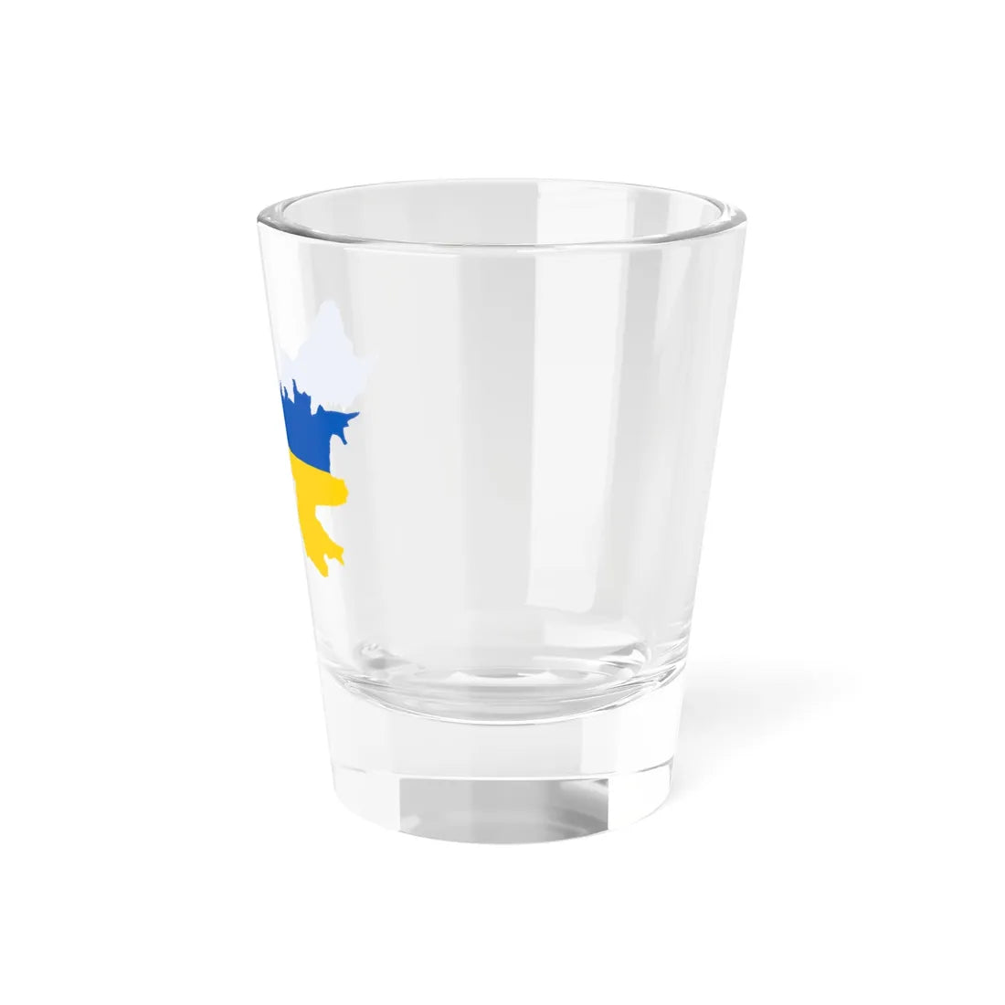 Flag-map of Greater Ukraine (Ukraine) Shot Glass 1.5oz - Go Mug Yourself