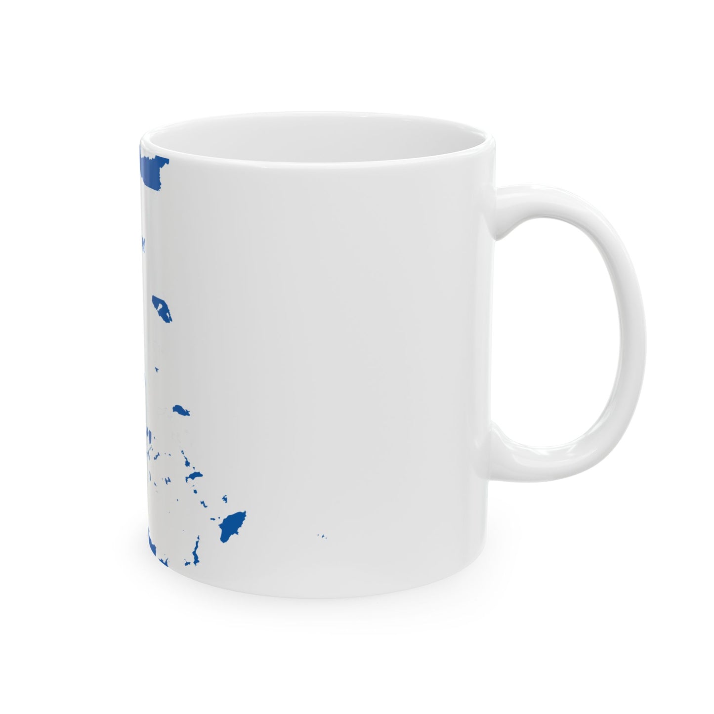 Flag-map of Greece (Greece) White Coffee Mug-Go Mug Yourself