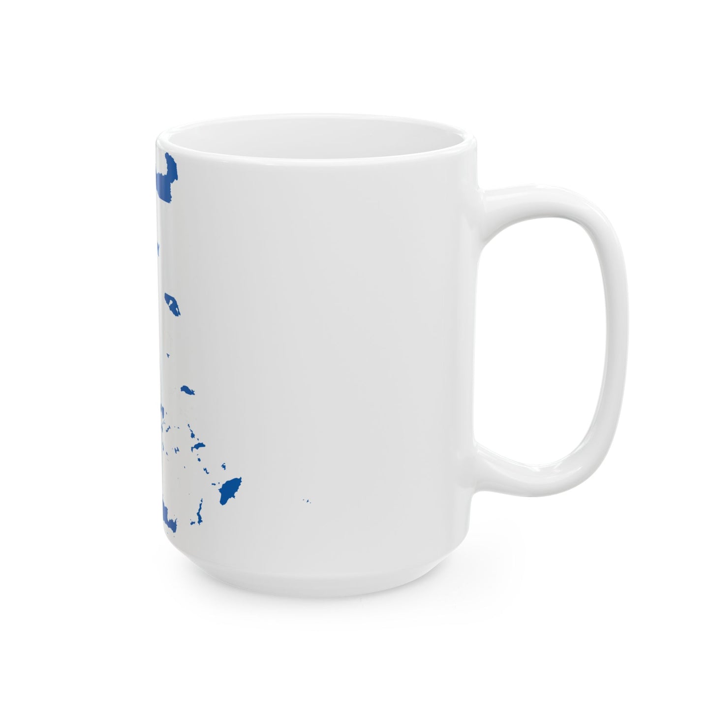 Flag-map of Greece (Greece) White Coffee Mug-Go Mug Yourself