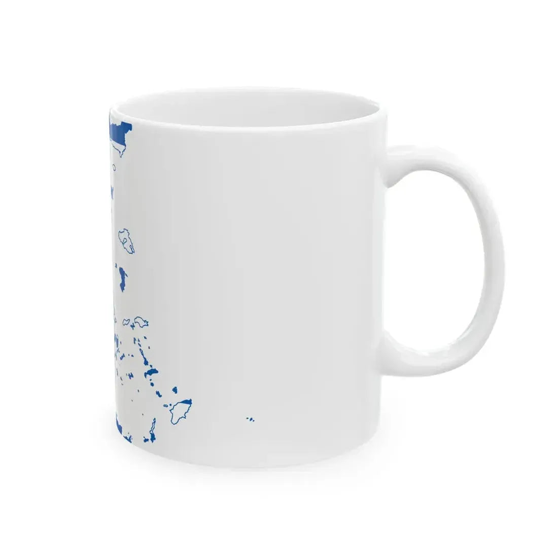 Flag-map of Greece2 (Greece) White Coffee Mug - Go Mug Yourself