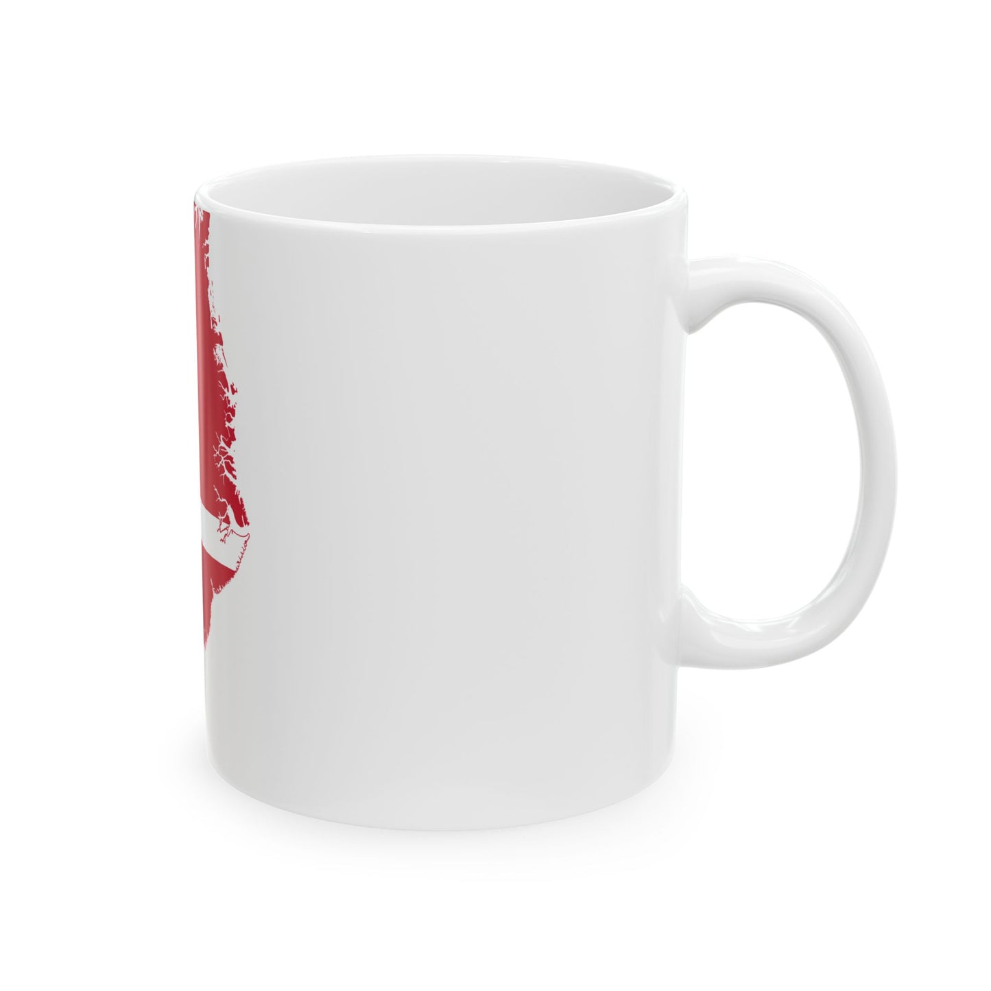 Flag map of Greenland Denmark (Denmark) White Coffee Mug-Go Mug Yourself