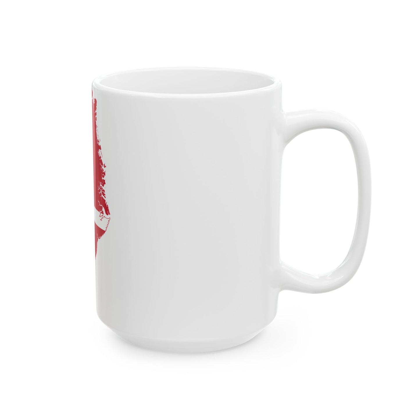 Flag map of Greenland Denmark (Denmark) White Coffee Mug-Go Mug Yourself