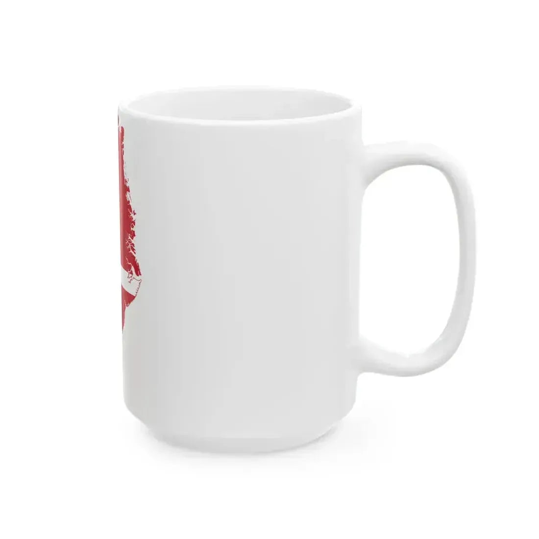 Flag map of Greenland Denmark (Denmark) White Coffee Mug - Go Mug Yourself