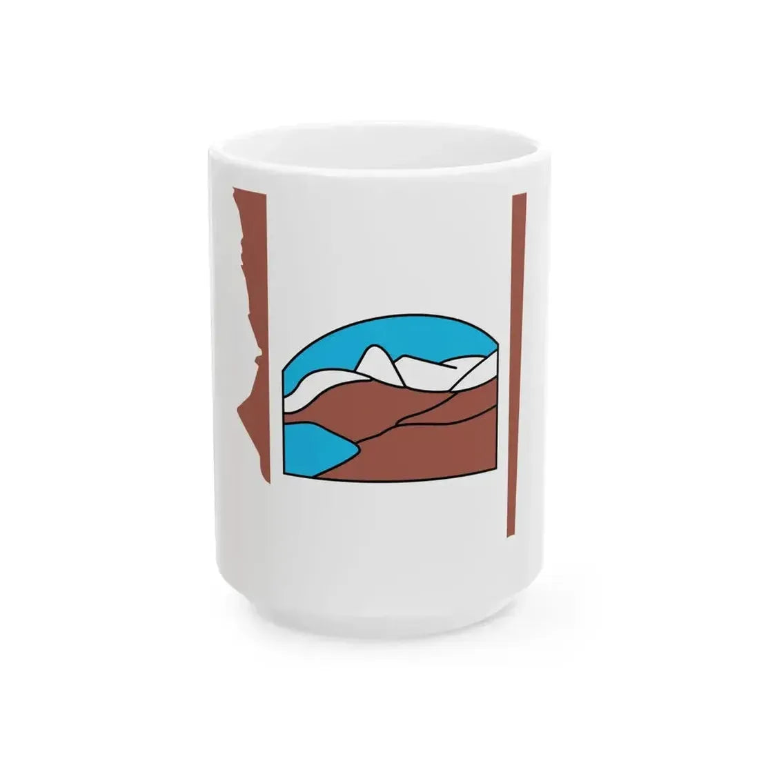 Flag map of Grise Fiord (Canada) White Coffee Mug 15oz - Go Mug Yourself