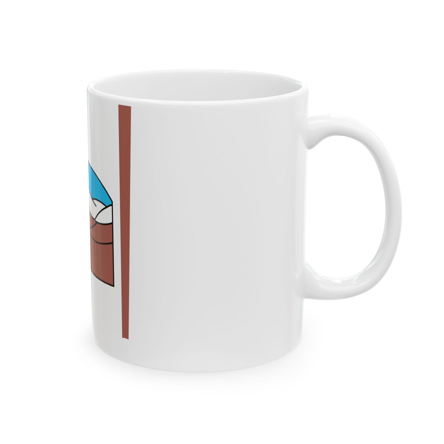 Flag map of Grise Fiord (Canada) White Coffee Mug-Go Mug Yourself