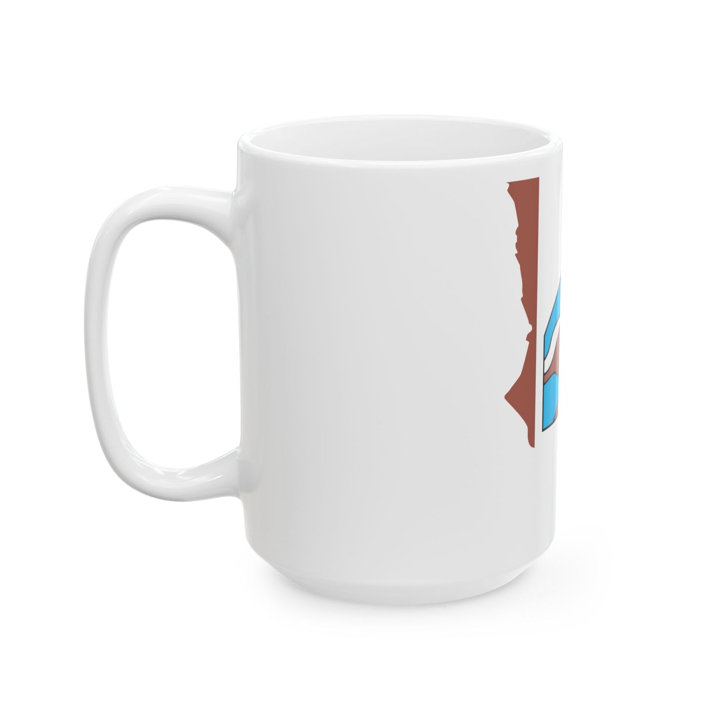 Flag map of Grise Fiord (Canada) White Coffee Mug-Go Mug Yourself
