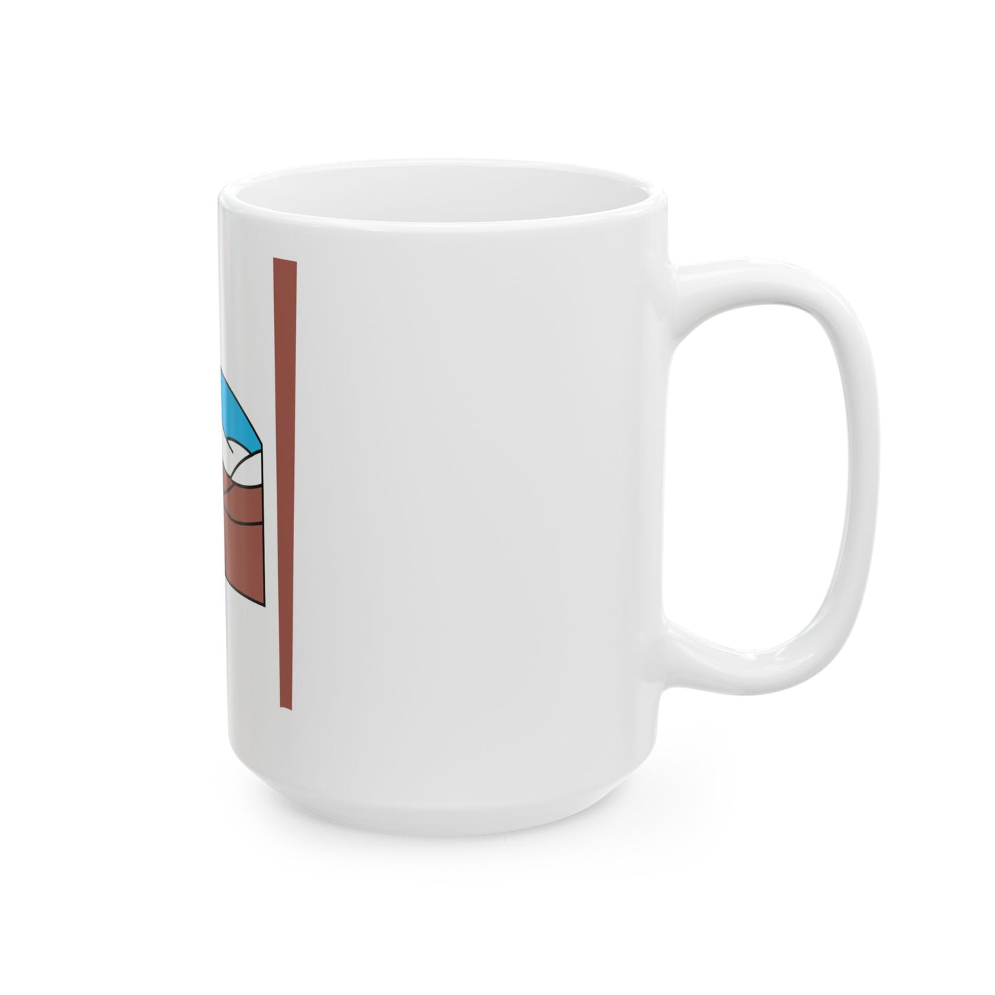 Flag map of Grise Fiord (Canada) White Coffee Mug-Go Mug Yourself