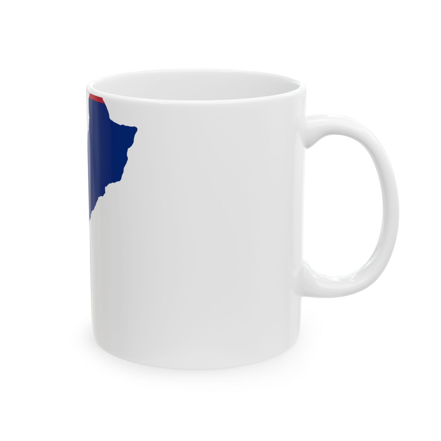 Flag map of Guam (United States) White Coffee Mug-Go Mug Yourself