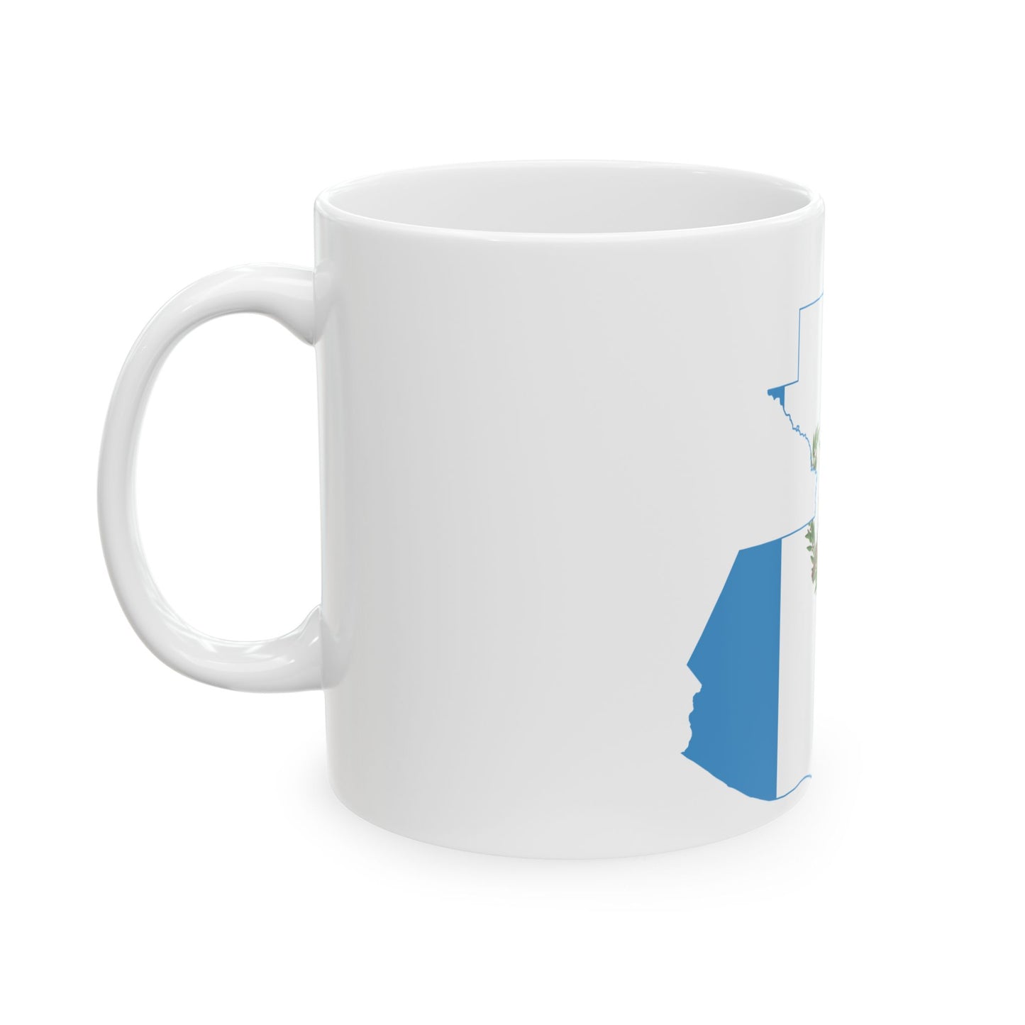 Flag-map of Guatemala Belize (Guatemala) White Coffee Mug-Go Mug Yourself