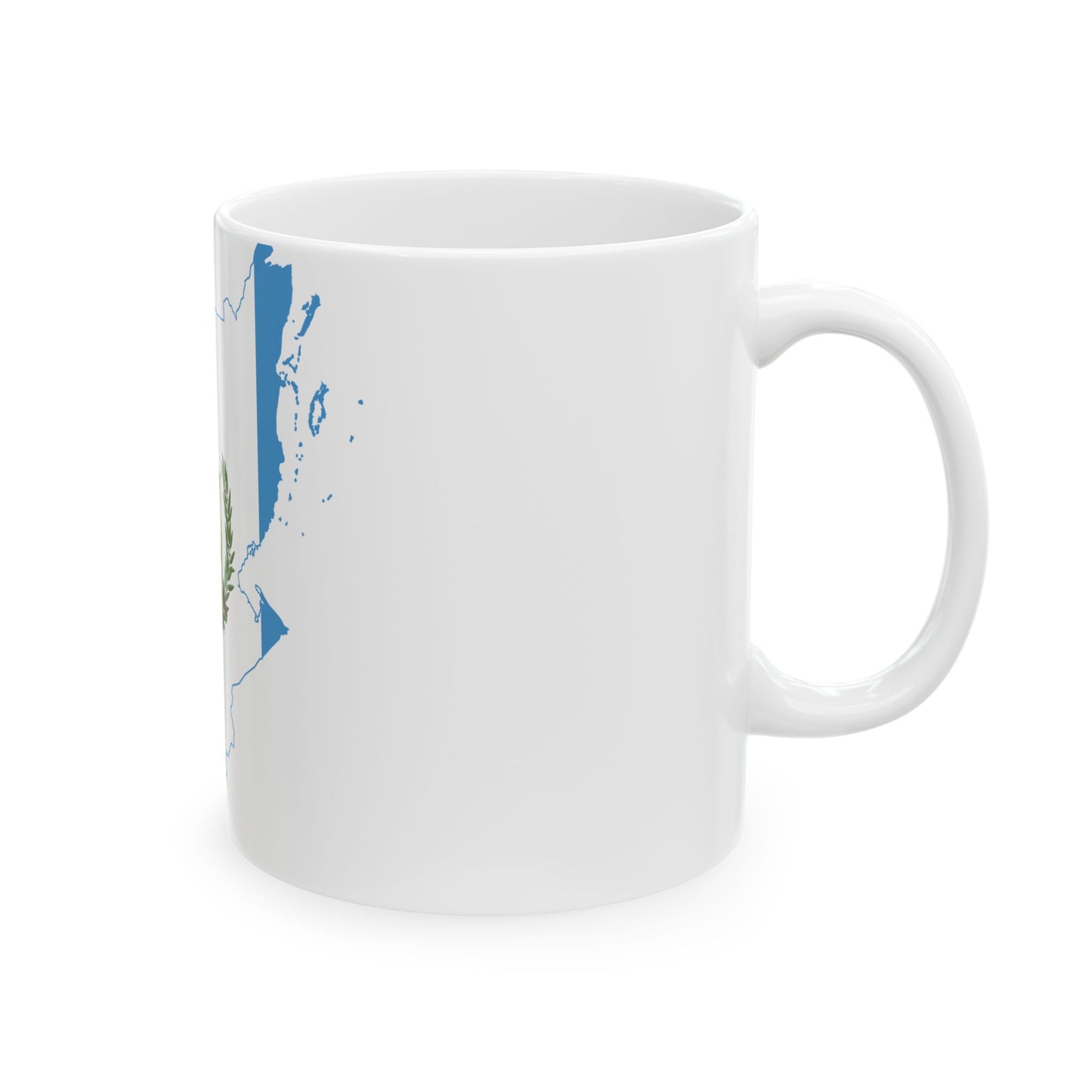 Flag-map of Guatemala Belize (Guatemala) White Coffee Mug-Go Mug Yourself