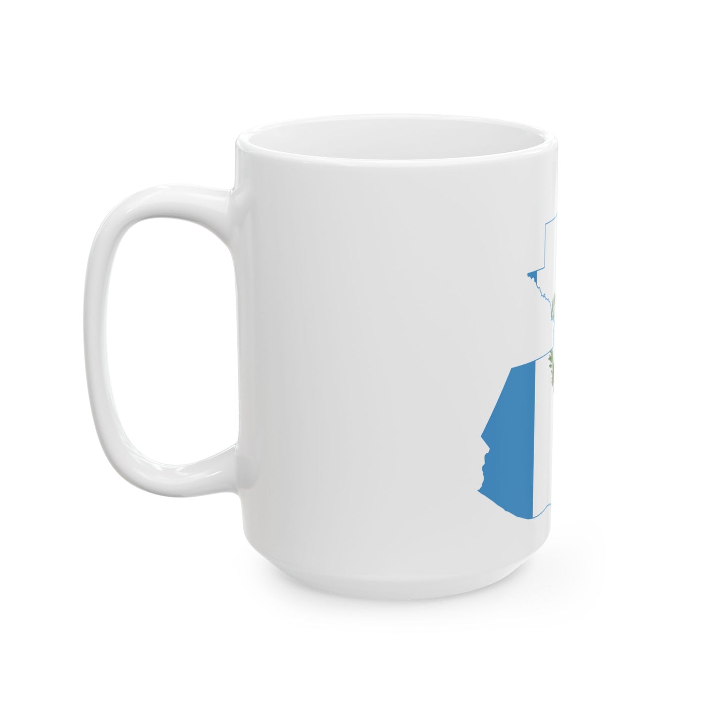 Flag-map of Guatemala Belize (Guatemala) White Coffee Mug-Go Mug Yourself