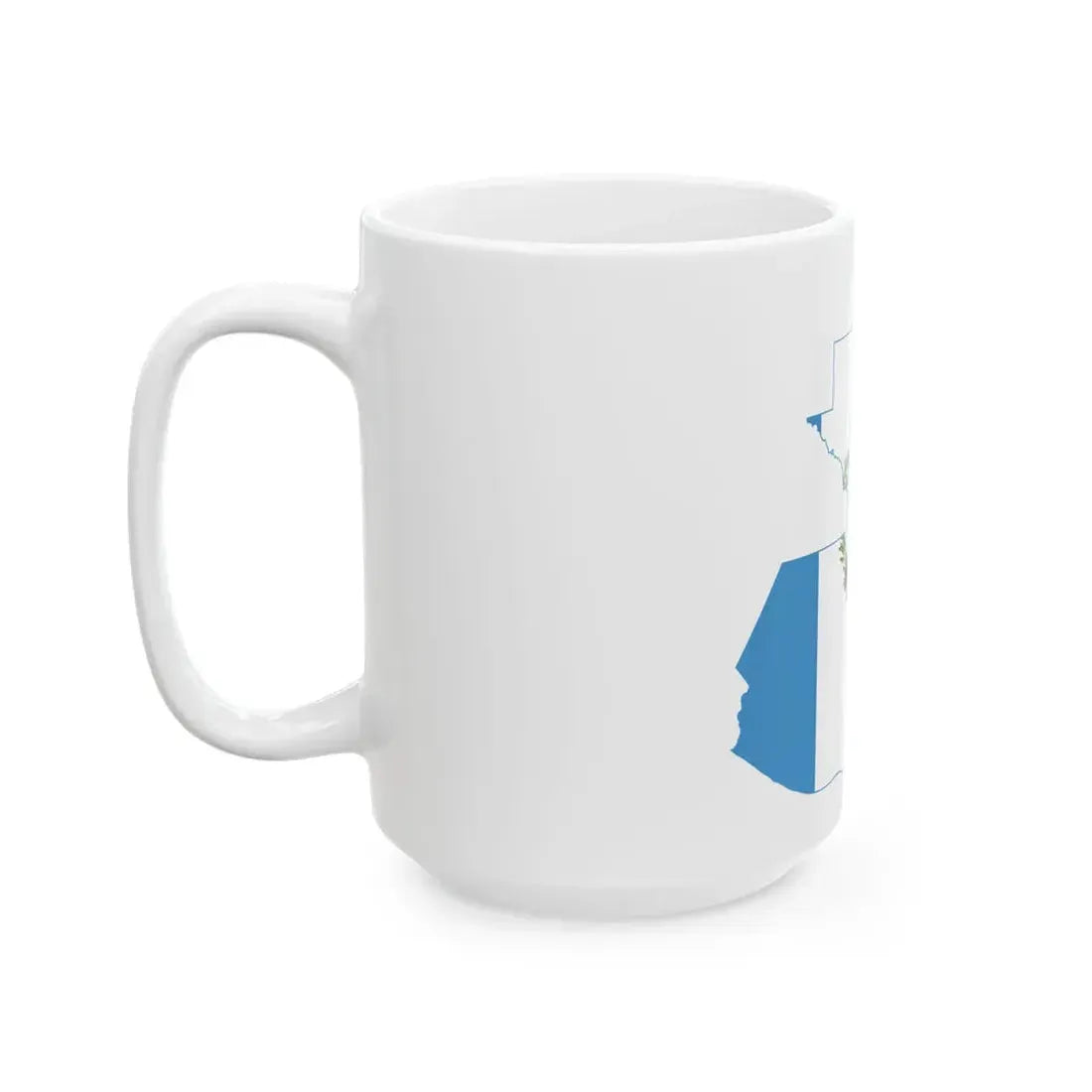 Flag-map of Guatemala Belize (Guatemala) White Coffee Mug - Go Mug Yourself