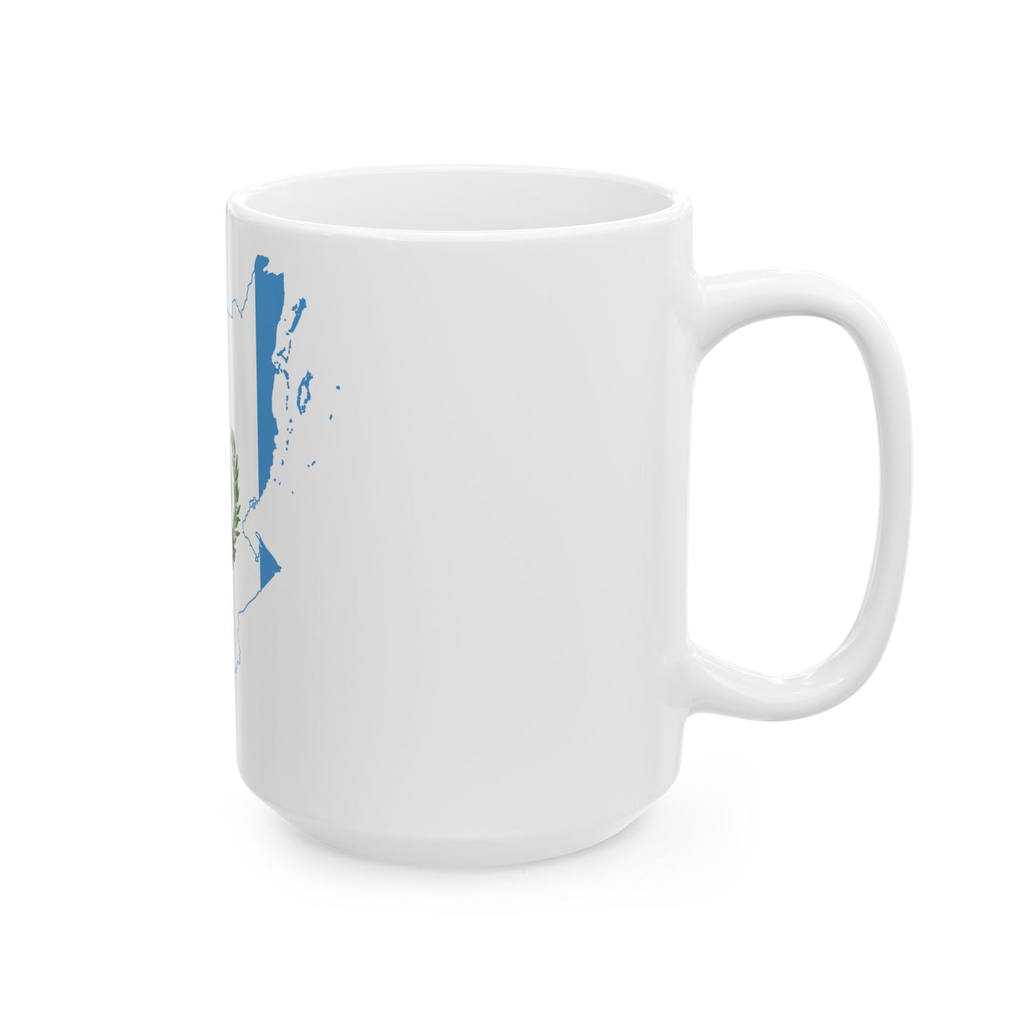 Flag-map of Guatemala Belize (Guatemala) White Coffee Mug-Go Mug Yourself