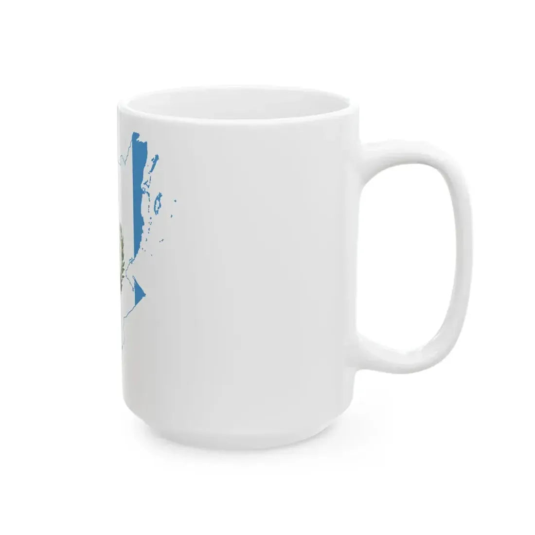 Flag-map of Guatemala Belize (Guatemala) White Coffee Mug - Go Mug Yourself
