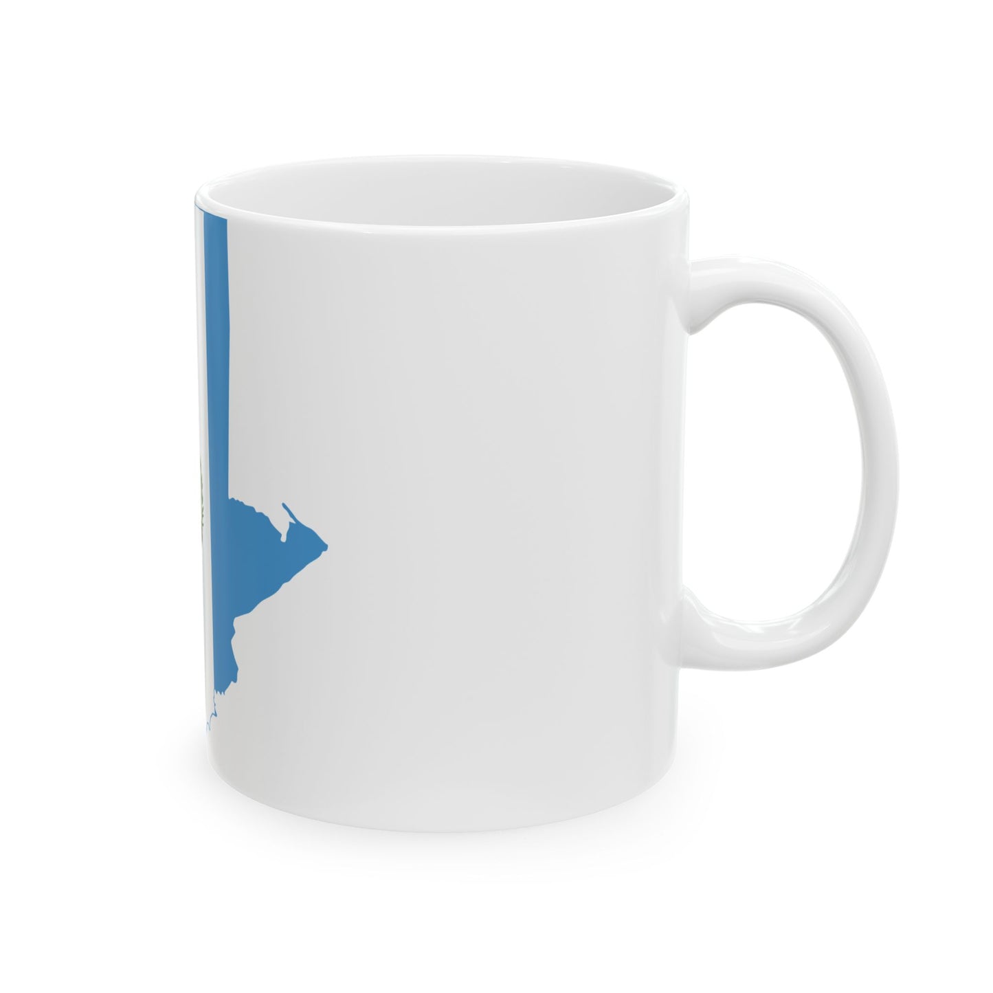 Flag map of Guatemala (Guatemala) White Coffee Mug-Go Mug Yourself