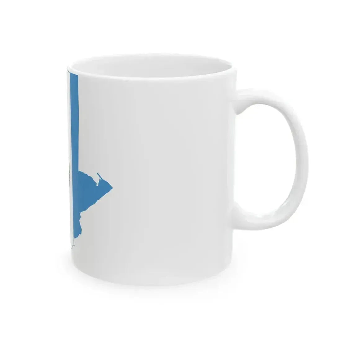 Flag map of Guatemala (Guatemala) White Coffee Mug - Go Mug Yourself