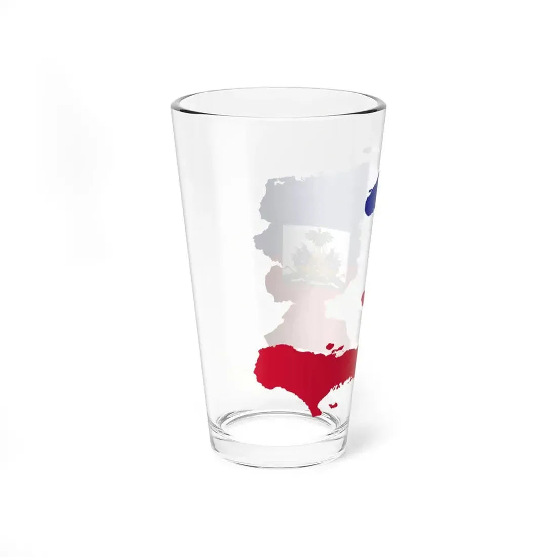 Flag map of Haiti (Haiti) Pint Glass 16oz - Go Mug Yourself