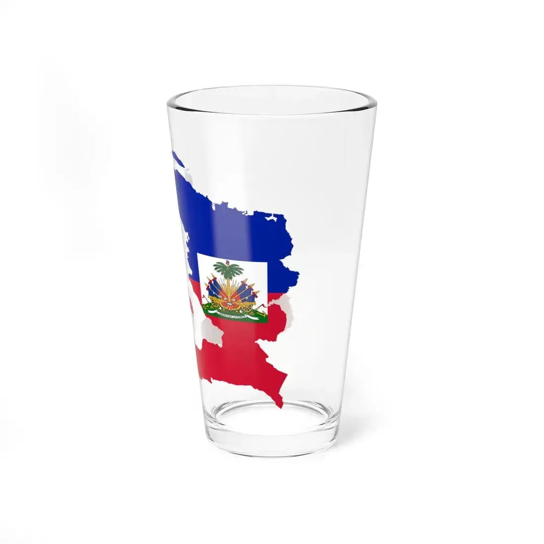 Flag map of Haiti (Haiti) Pint Glass 16oz - Go Mug Yourself