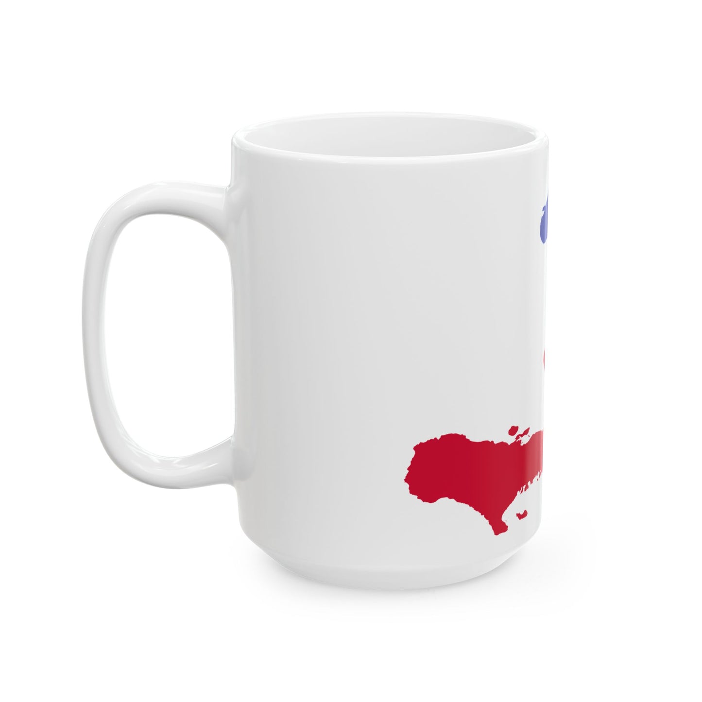 Flag map of Haiti (Haiti) White Coffee Mug-Go Mug Yourself