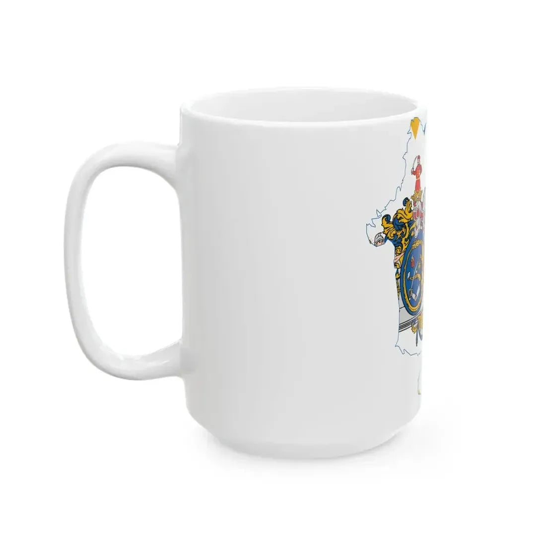 Flag-map of Hajdu-Bihar County (Hungary) White Coffee Mug - Go Mug Yourself