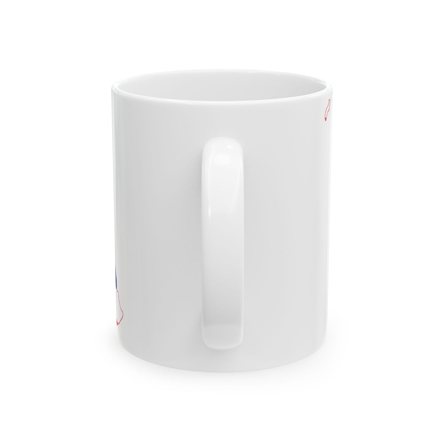 Flag-map of Hawaii (United States) White Coffee Mug-Go Mug Yourself