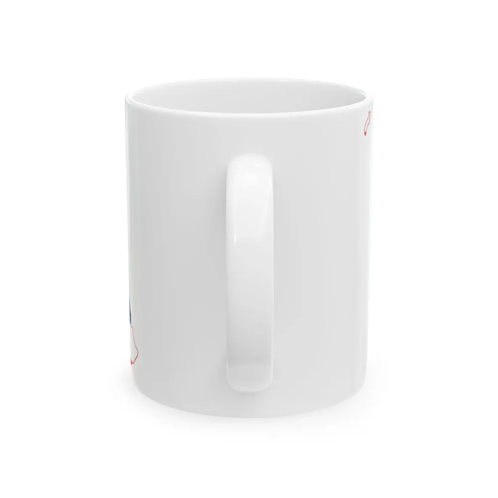 Flag-map of Hawaii (United States) White Coffee Mug - Go Mug Yourself