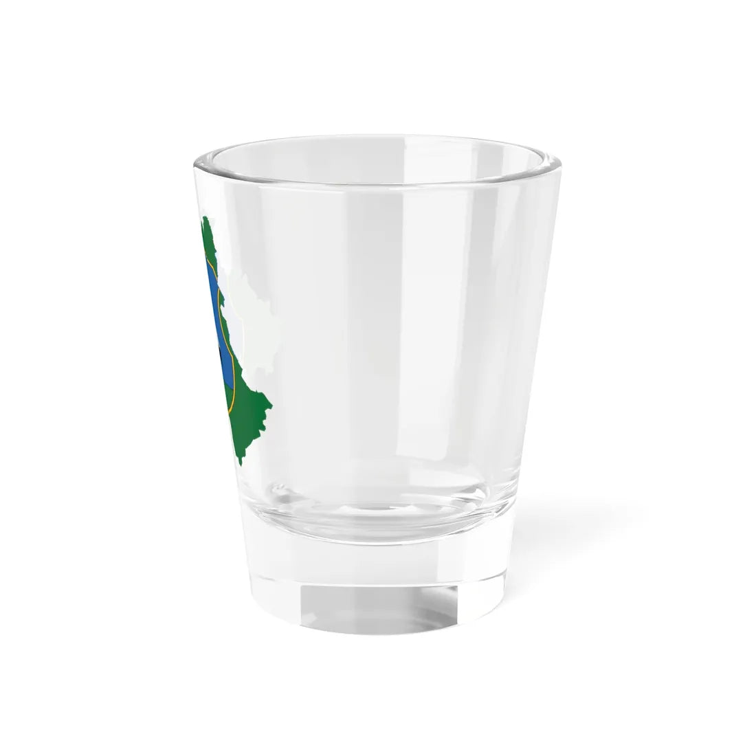 Flag-map of Heves County (Hungary) Shot Glass 1.5oz - Go Mug Yourself